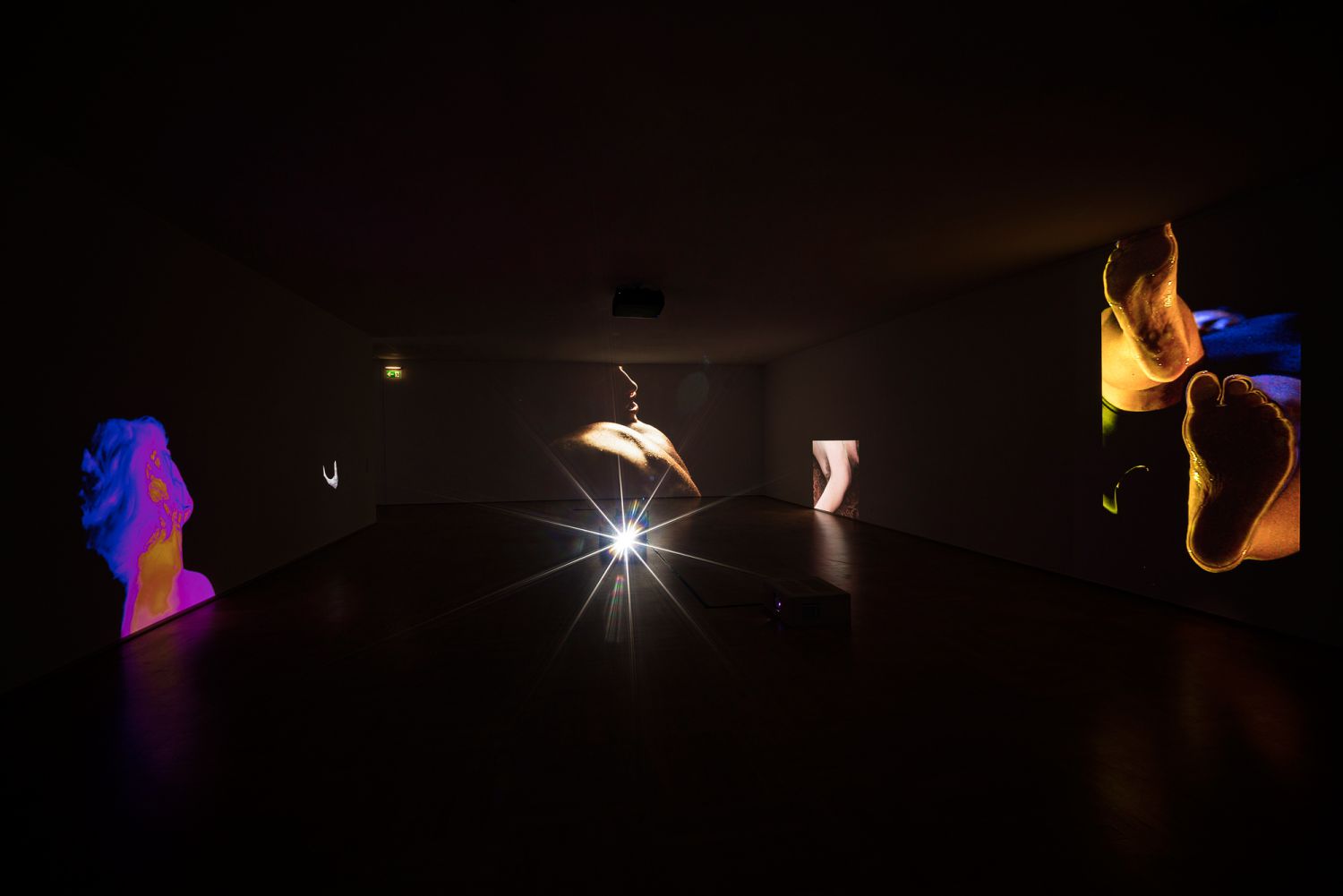 Exhibitiion view, Bodies that matter, NRW-Forum Duesseldorf, 2020, SMITH, Talia Chetrit, Pola Sieverding, Wolfgang Tillmans, Berni Searle, Photo Pola Sieverding