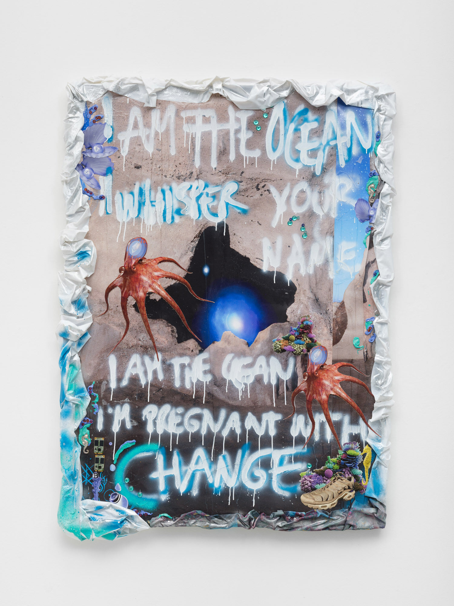 Anna Ehrenstein, I am the Ocean, 2024 Gouache, acryl on canvas, Fabric 155 x 125 cm-6.jpg