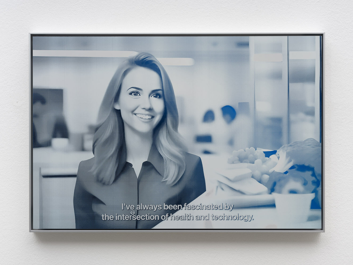 Jonas Lund, Compressed Futures (I&acute;ve always been fascinated by the intersetion of health and technology ), 2024 Aluminium, Laser cut 31 x 46 cm Futures (Ivealways been fascinated2024.jpg