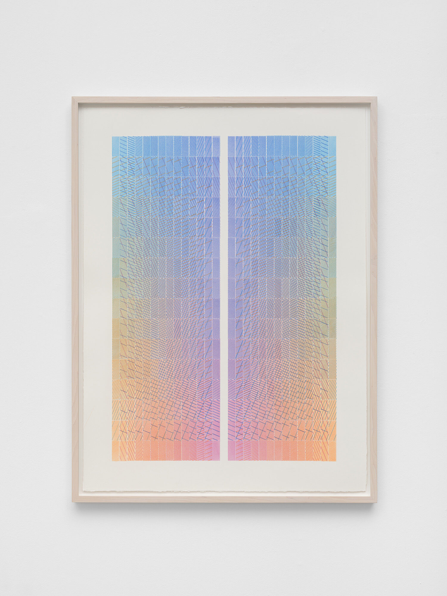 Jeff Davis, Mechanical Drawing 11, 2026 Plotter Drawing 76 x 56 cm, framed