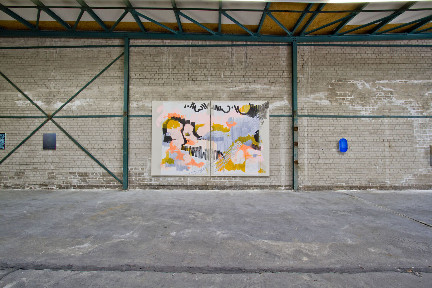 Susanne Bonowicz, exhibition view from the group show 'Zugunsten der Gegend', OFFICE IMPART, 2020