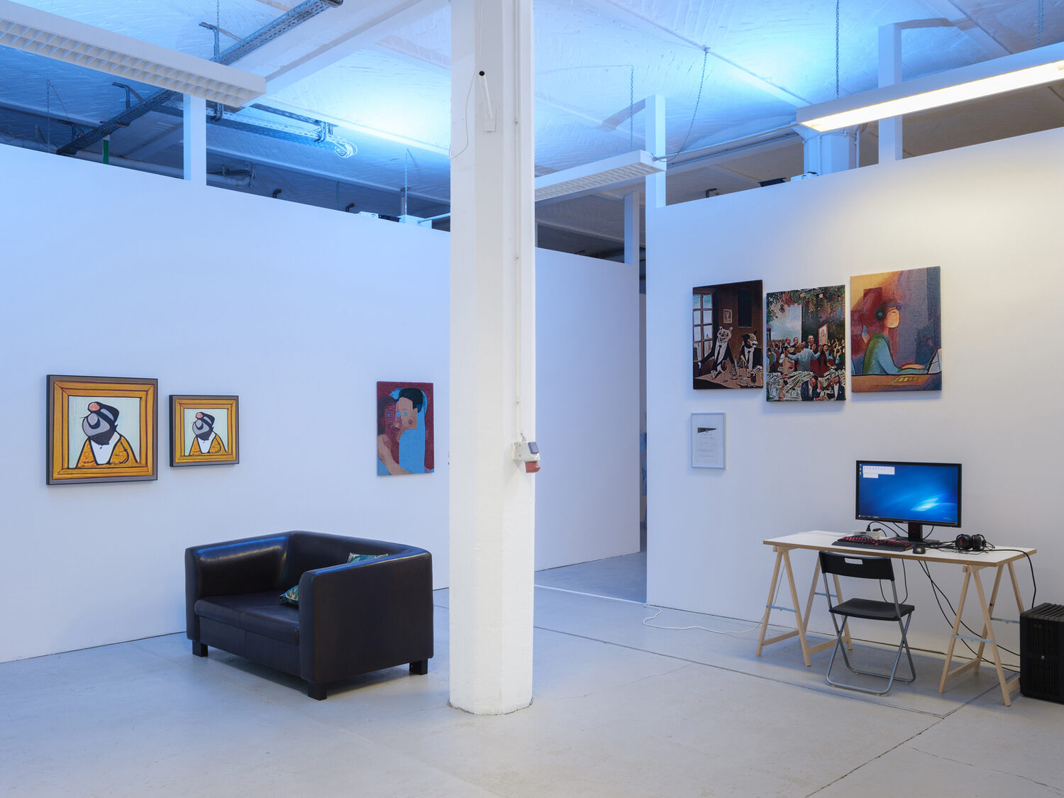 Exhibition view, Jonas Lund, 'In the Middle of Nowhere', OFFICE IMPART, 2023