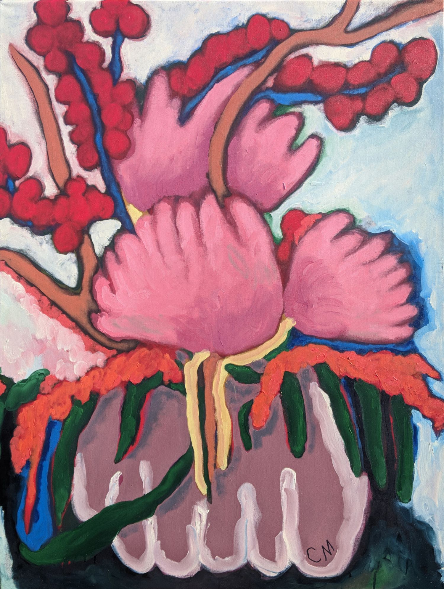 Conny Maier, MICHALIS BLUMEN NEWLYBORN, 2019