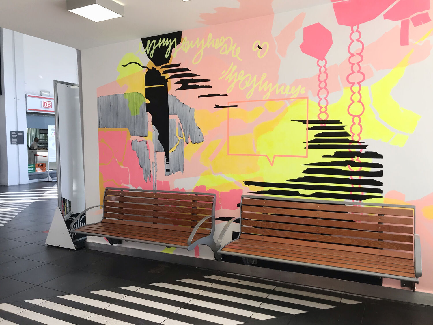 Susanne Bonowicz, Hybrid Transition, 'Kunst-Station' of the Städtische Galerie Wolfsburg, Wolfsburg Central Station, 2021