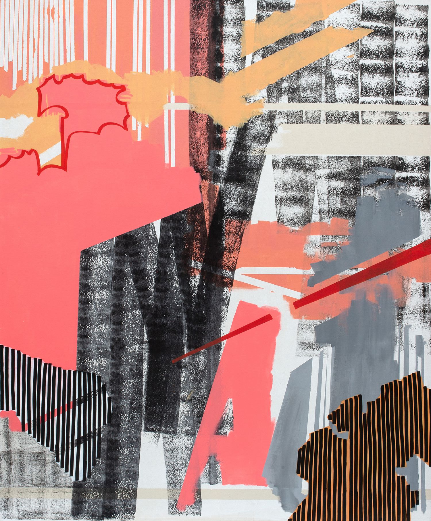 Susanne Bonowicz, Filmic, on canvas, 2018, Foto Tony Haupt