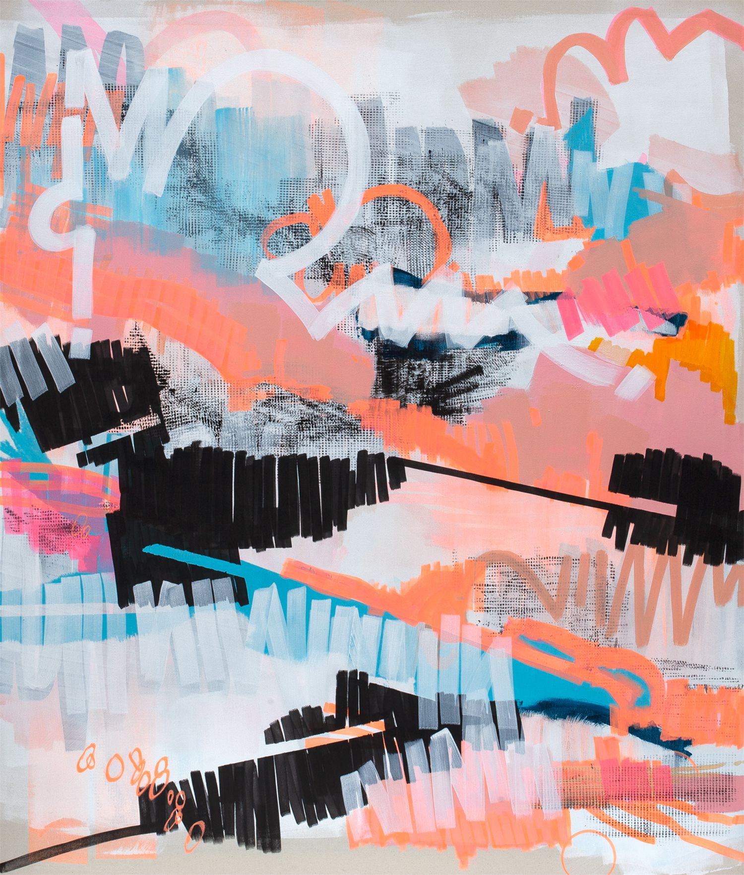 Susanne Bonowicz, From here to Chicha, on canvas, 2020, Foto Tony Haupt