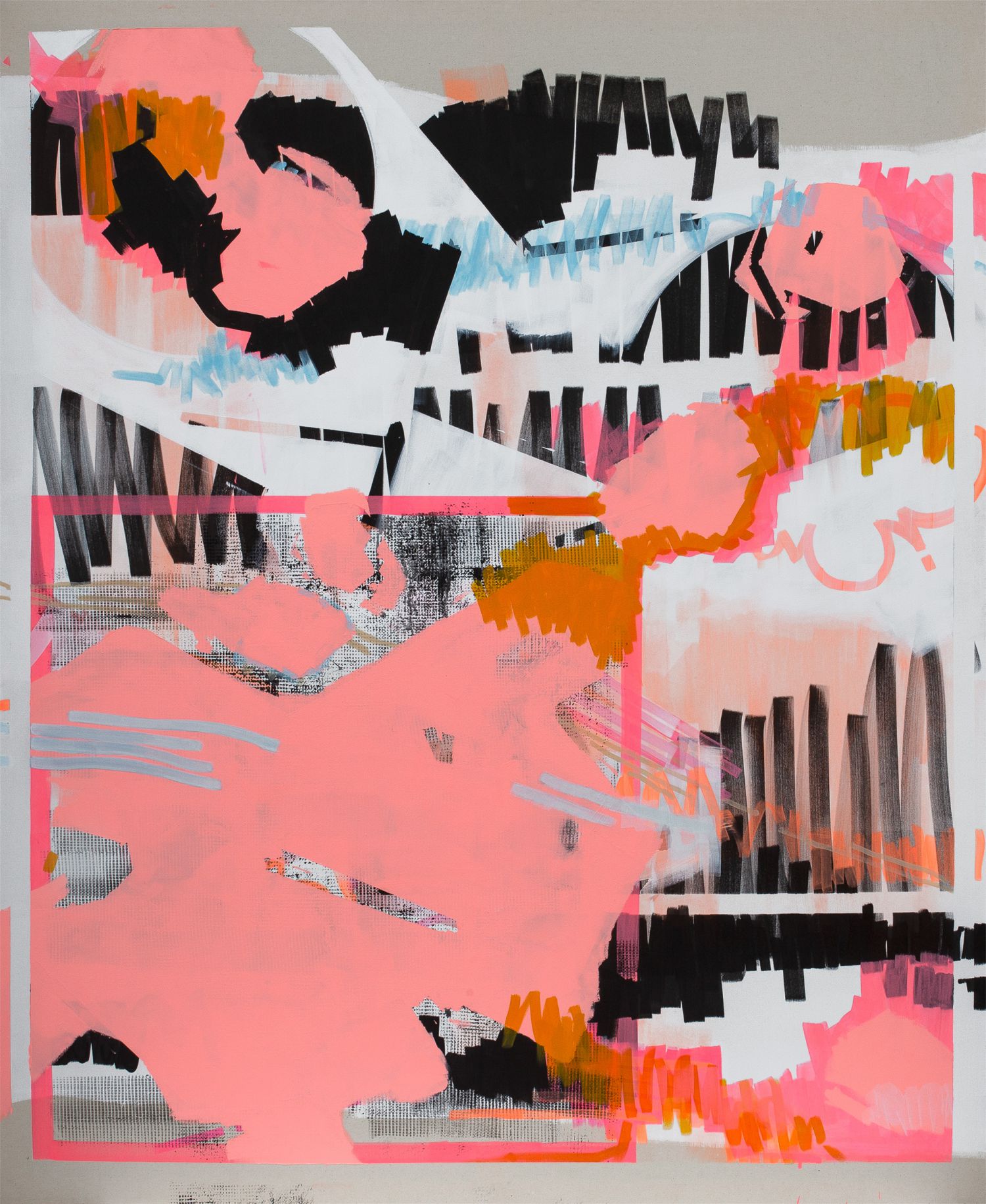 Susanne Bonowicz, Pineapple Garden, on canvas, 2020, Foto Tony Haupt